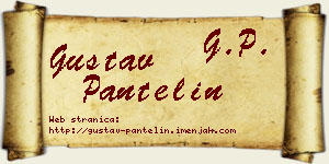 Gustav Pantelin vizit kartica